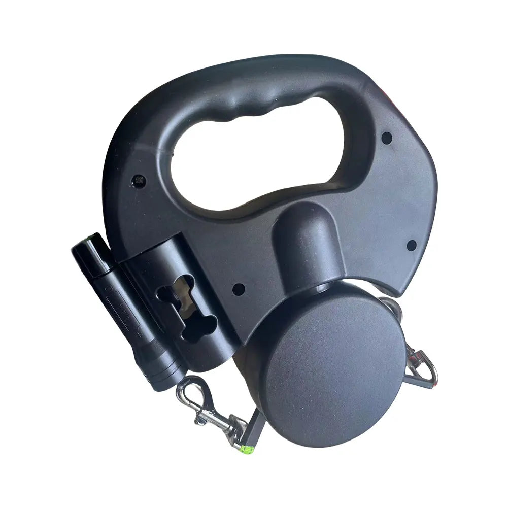 Double-Headed 360° Swivel Retractable Dog Leash