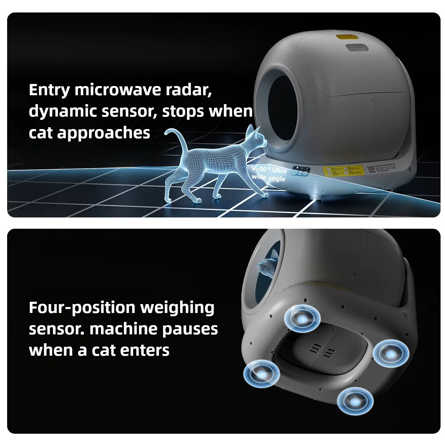 78L Smart Self-Cleaning Cat Litter Box with App Control