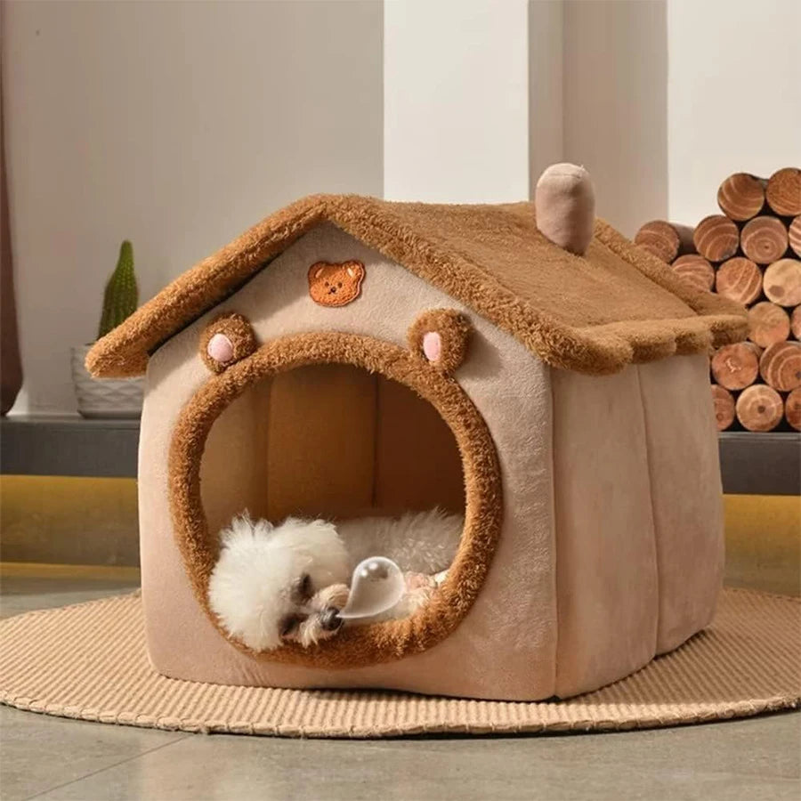 Foldable Removable Pet House Bed for Small Pets