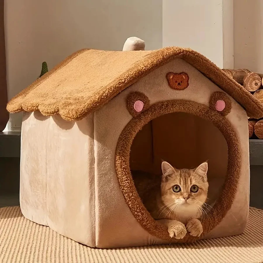 Foldable Removable Pet House Bed for Small Pets
