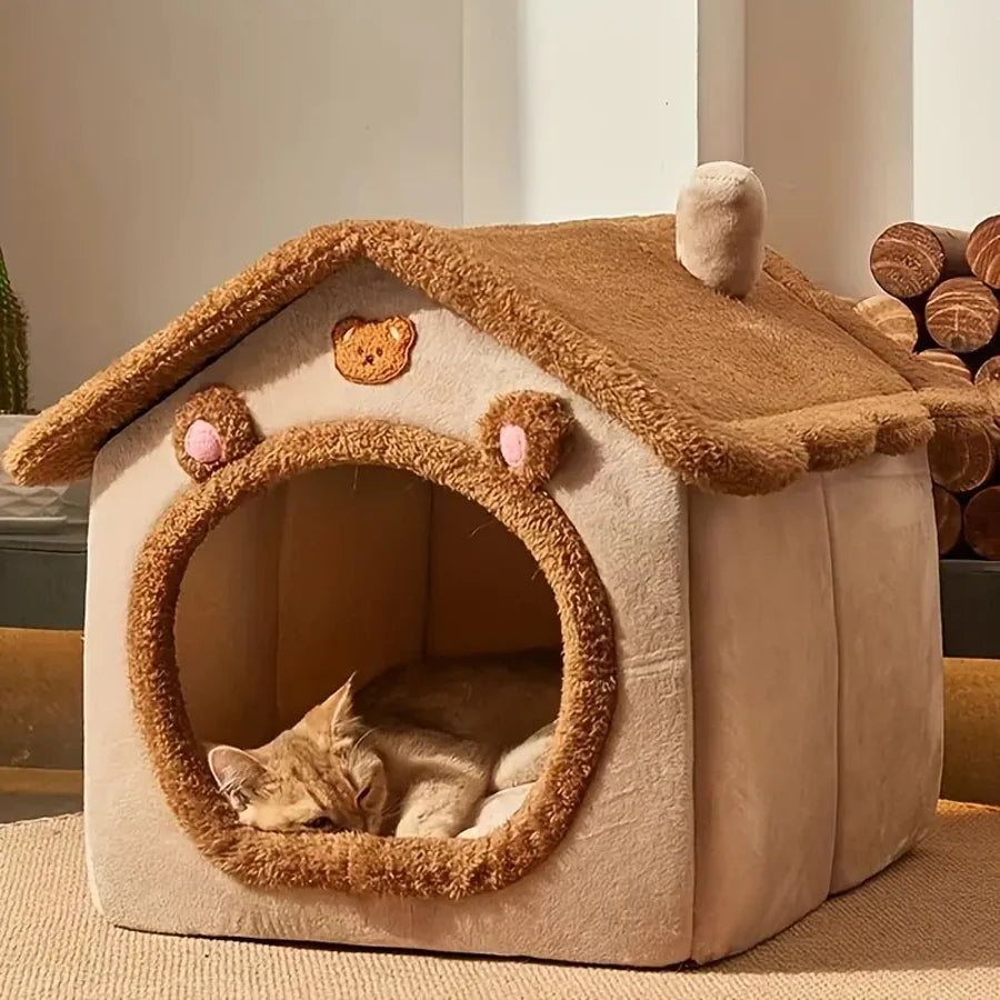 Foldable Removable Pet House Bed for Small Pets